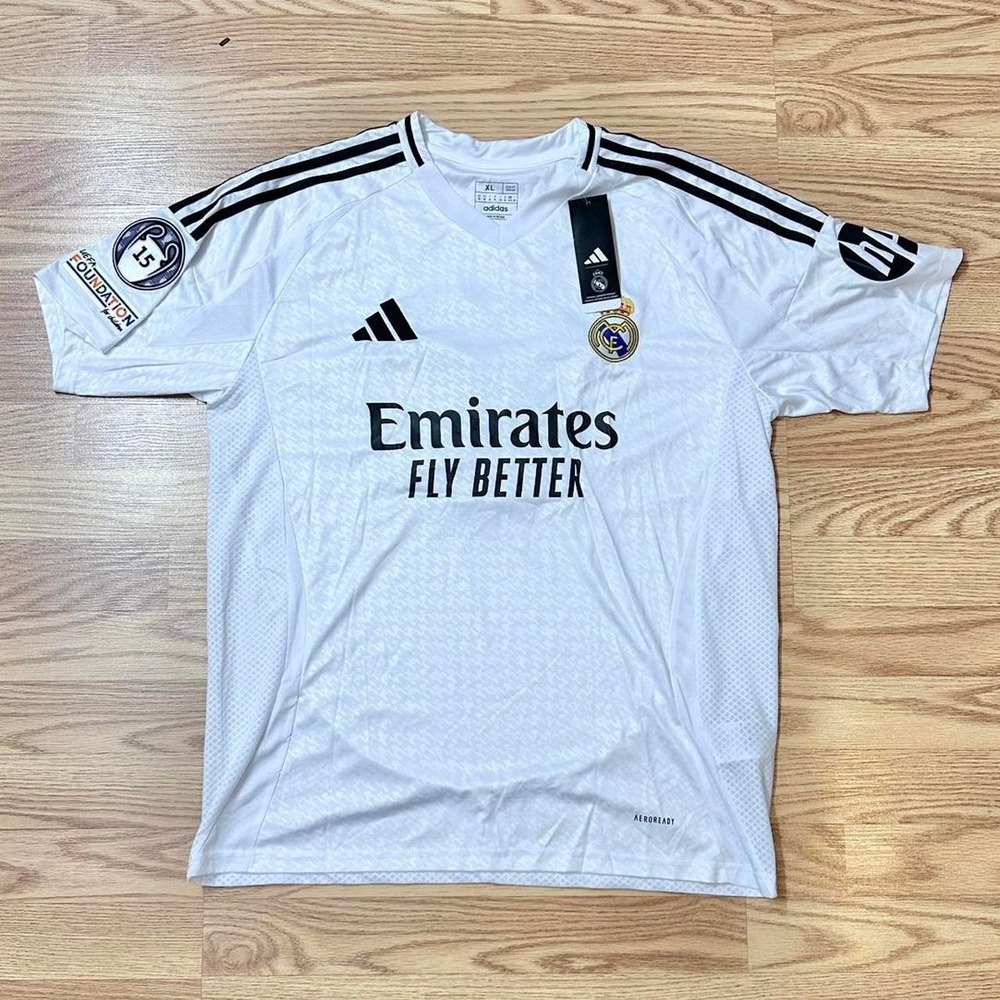 Adidas Real Madrid 24/25 Home Jersey Mbappe Men's Size XL BNWT